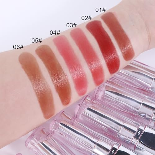 Image of WanTuoluo Honey Tinted Lip Stain Lip Gloss, Sheer Hydrating Lip Balm, Moisturizing Lip Color for All Skin Tones, Nourishing Lipstick with a Hint of Natural Black Cherry Tint (A01)