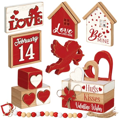 Vercraft 15 Pcs Valentine's Day Tiered Tray Decor...