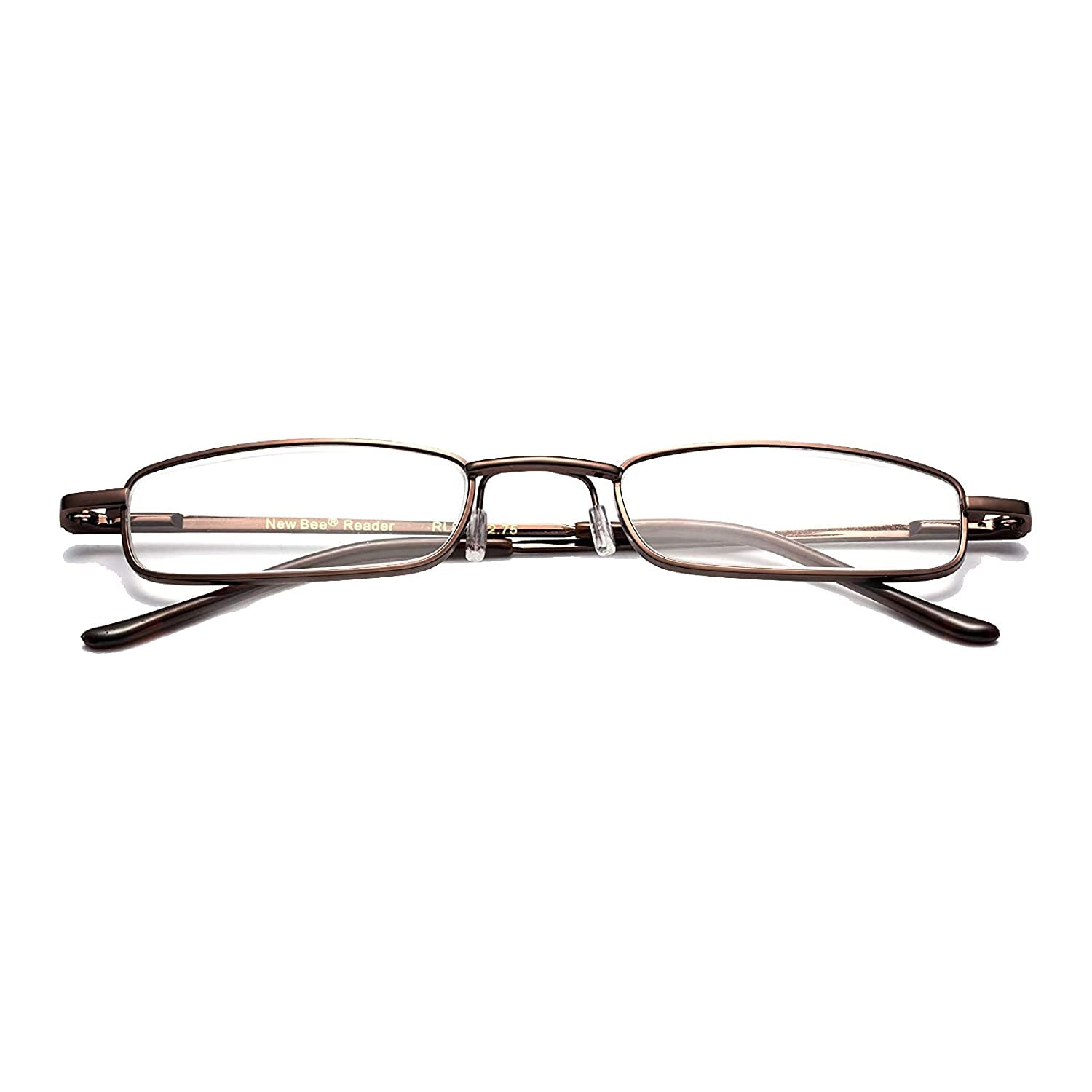 Sunshades Reading Glasses Black and Brown Pocket Pen Style Ultralight Light Weight Rectangle Type with Cleaning Cloth (+1.25) 1