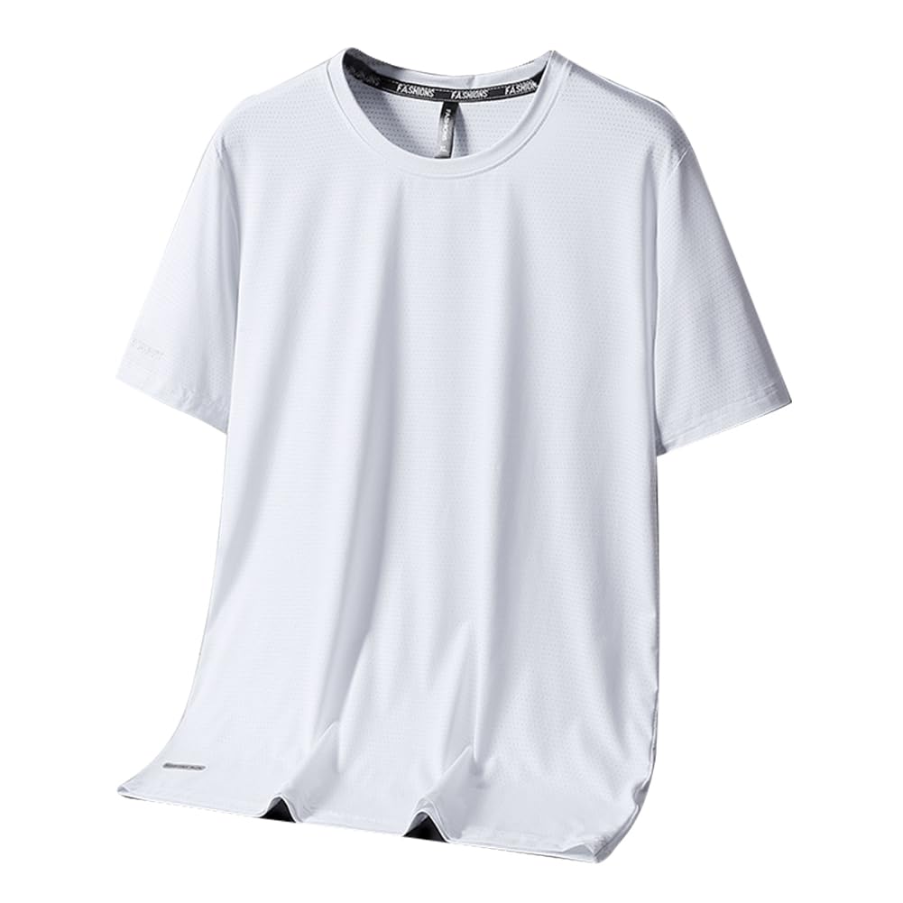 Atmungsaktives Sport-T-Shirt für Herren, 3er-Pack, schnelltrocknendes Trainings-T-Shirt, Rundhalsausschnitt, Lauf-Tops