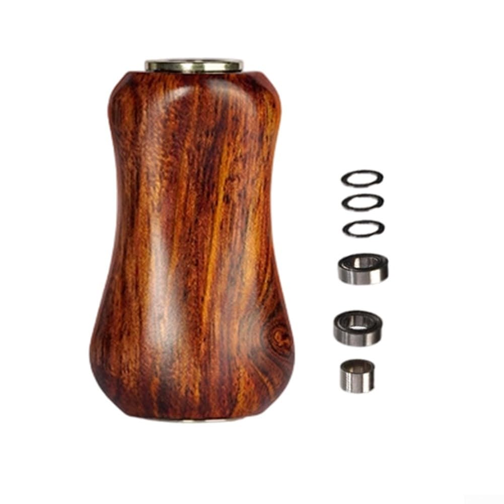Pomello in legno naturale, 3,6 cm, per mulinelli, manico in legno naturale | Sei tipi di legno rari, motivi unici, fragranza aromatica, lunghezza 3,6 cm, forma ergonomica a pillola