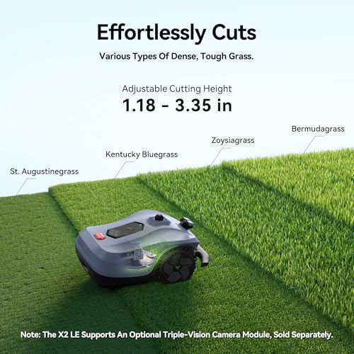 Image of Neomow X2 LE 360 3D LiDAR Robot Lawn Mower, Wire Free for 0.37 Acre, No RTK Antenna, 4G App Control, GPS Anti-Theft, 13Ah, IPX6, Support Upgrade AI Bionic Triple Vision Module for Auto-Mapping