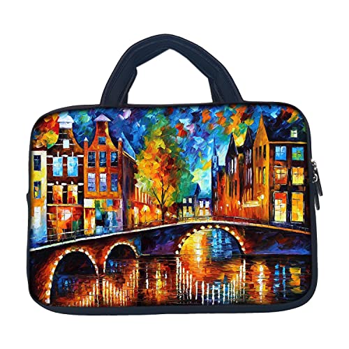 Image of TheSkinMantra Chain Laptop Sleeve Bag Compatible with Laptop /Macbooks /Chrombook /Notebook /Zbook (15.6 Inch (Handle), Venice It is)