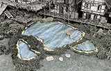 Generisch Fantasy Wargame Gelände – Sumpf- & Teich-Set – Wasserlandschaft für Tabletop
