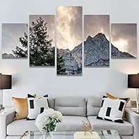 SIGNWIN 5 Panel Canvas Wall Art Rocky Views for Home Decorations Ready to Hang - 60