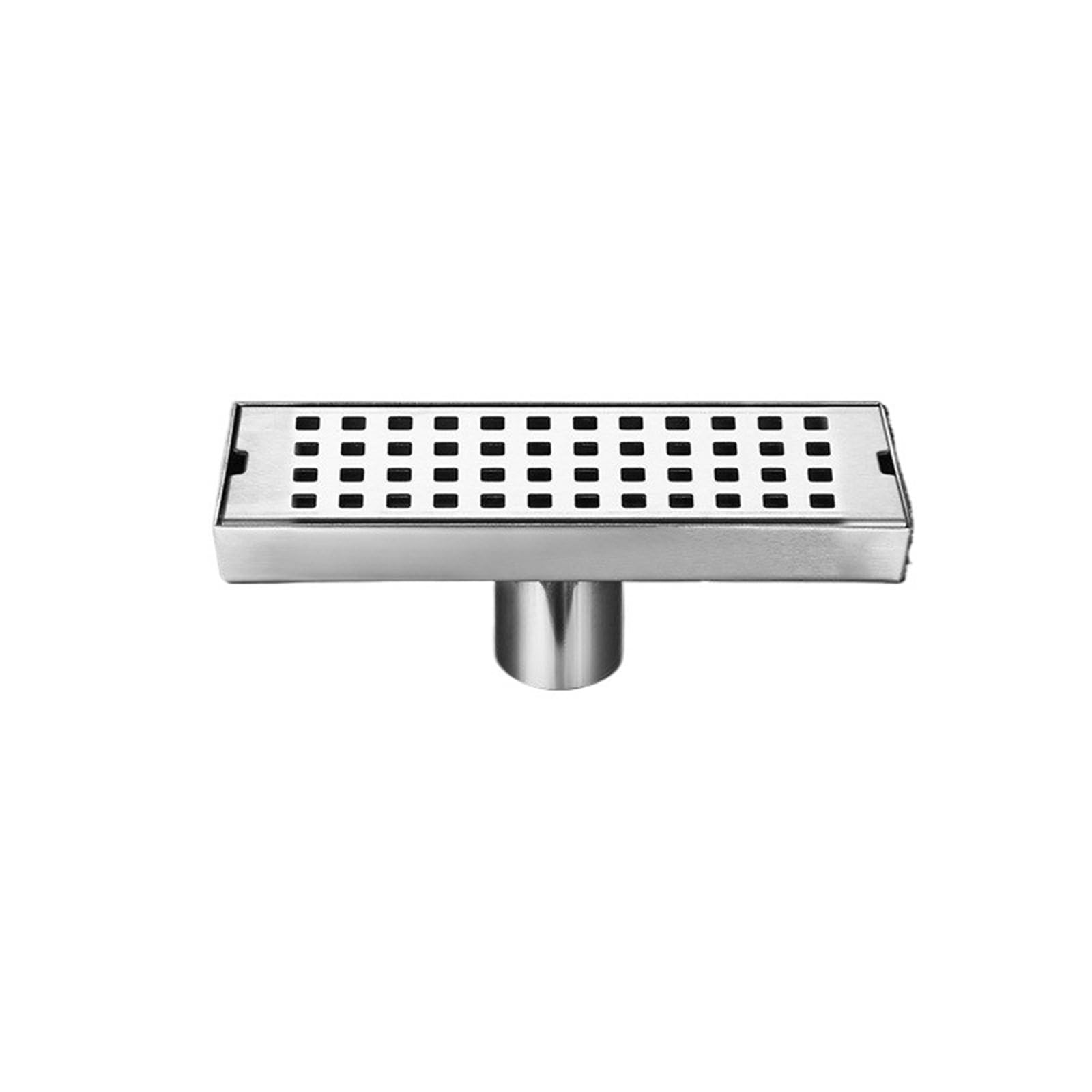 Floor Drain Rectangular Floor Drain Toilet Stainless Steel Thickened Square Hole Large Displacement Long Floor Drain(6.8x20cm Z)