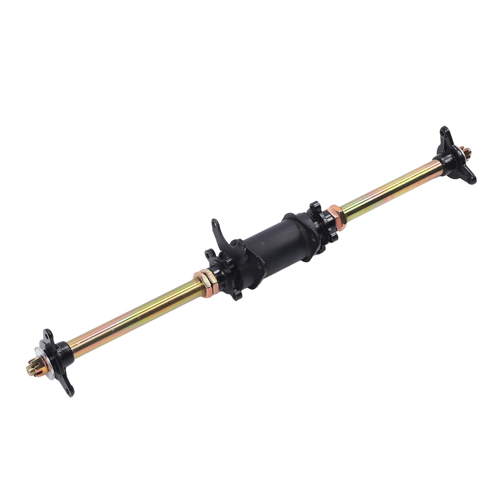 Ensemble d Essieu Arri re Go Kart 750 mm 29 Pouces avec Supports de Fixation de Cadre et Brides de Moyeu pour ATV VTT et Tricycles D rive