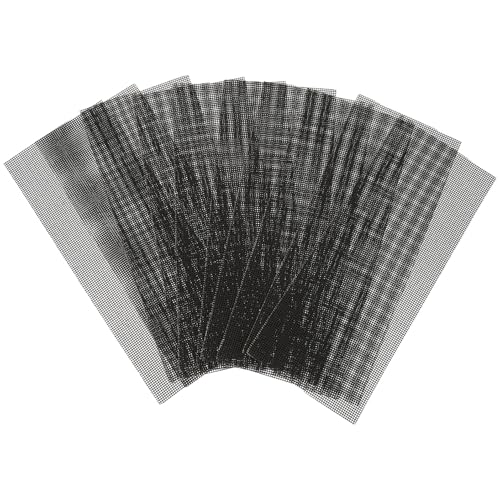 CLISPEED 10個 グリット網状サンドペーパー 耐水乾湿両用家具研磨パッド 曲面対応防塵効果付き属木工用