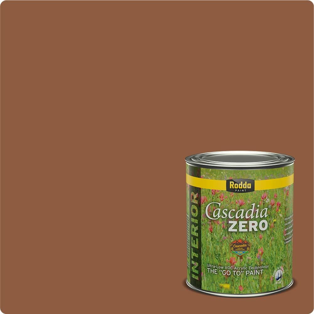 Rodda Paint CASCADIA ZERO Interior Semi-Gloss Paint & Primer in One, 5-Gallon, Orange you Happy?