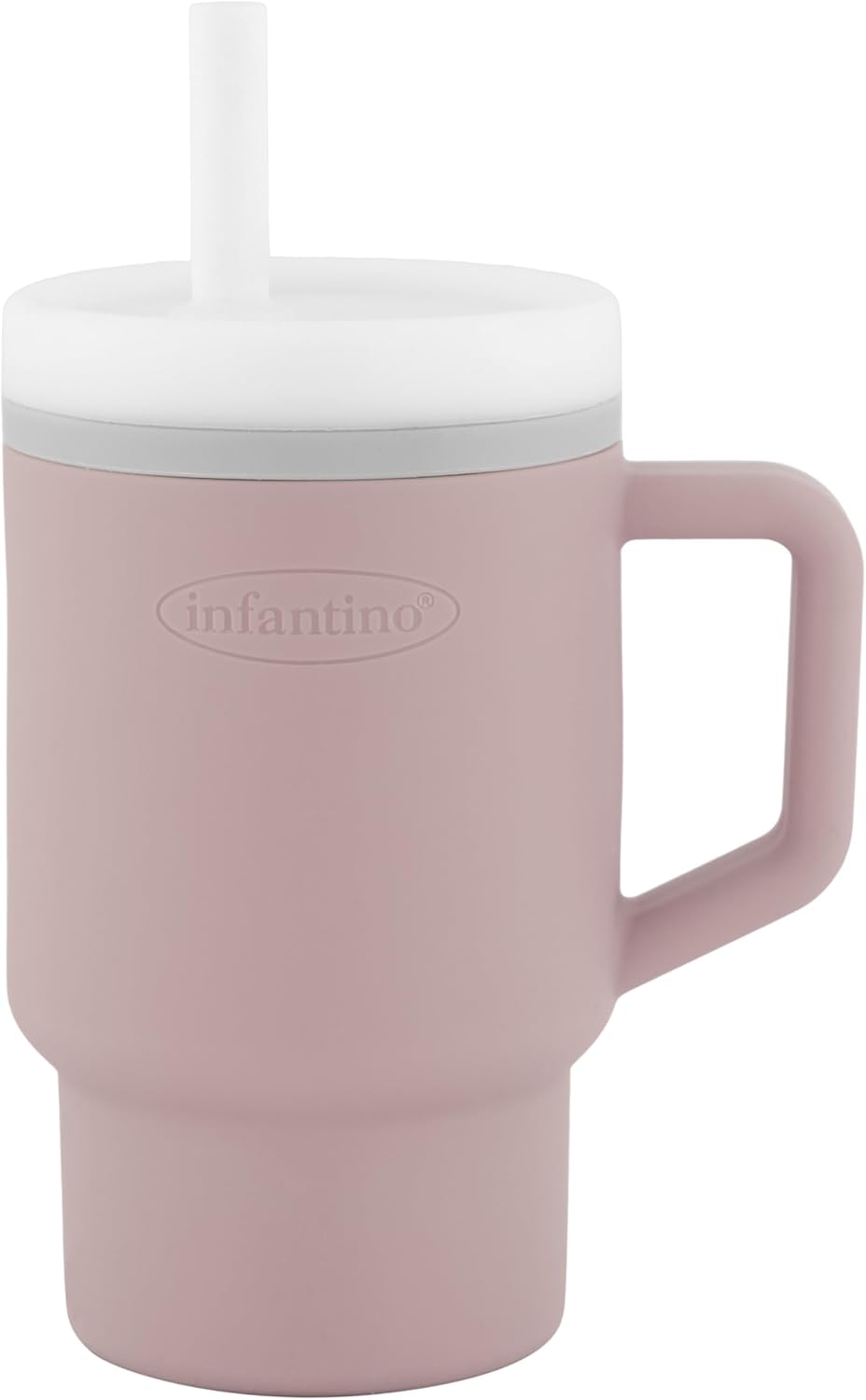 INFANTINO My 1st Tumbler – Adorable Miniature Tumbler with Leak-Resistant Straw and Toddler-Friendly Handle, Encourages Hydration, Easy to Clean, 9 fl. oz, Pirouette
