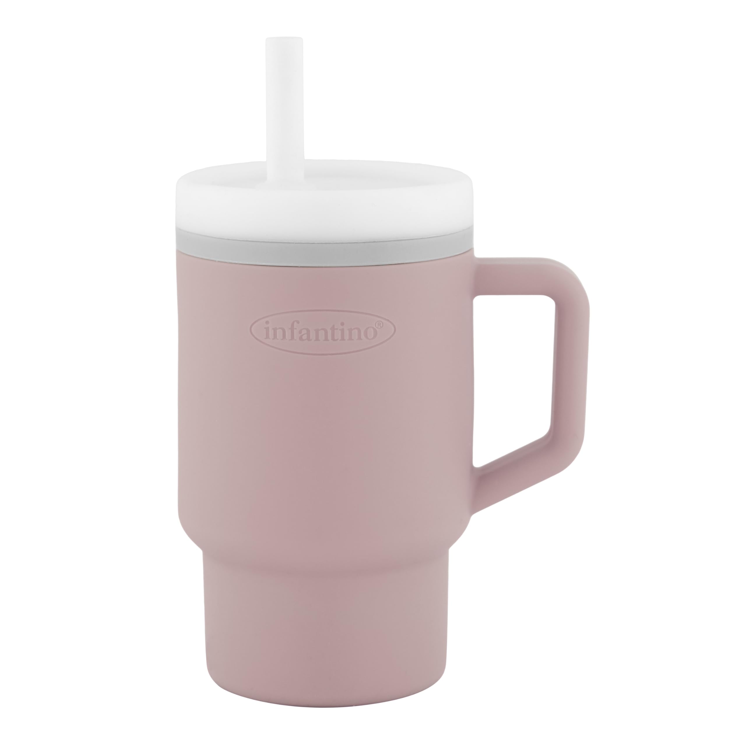 INFANTINO My 1st Tumbler – Adorable Miniature Tumbler with Leak-Resistant Straw and Toddler-Friendly Handle, Encourages Hydration, Easy to Clean, 9 fl. oz, Pirouette