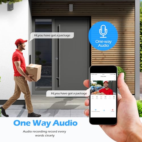 Cámara IP POE de 8 MP MWRCTV para vigilar exteriores con gran angular 8
