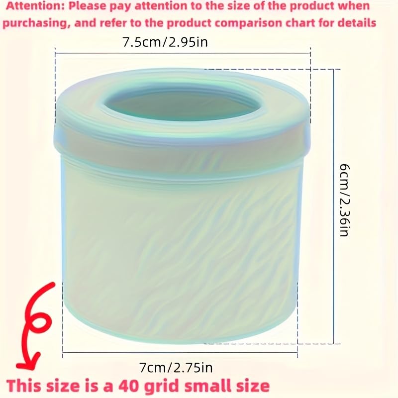 Molde de silicona para cubos de hielo rápido y durable miniatura 6