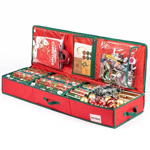 EXLIFBAG-Wrapping-Paper-Organizer-Storage-for-Christmas-Gifts-Wrapping-Pape-Fits-Ribbon-Ornaments-Holiday-Accessories-40 EXLIFBAG Wrapping Paper Organizer Storage for Christmas Gifts Wrapping Pape Fits Ribbon Ornaments Holiday Accessories 40
