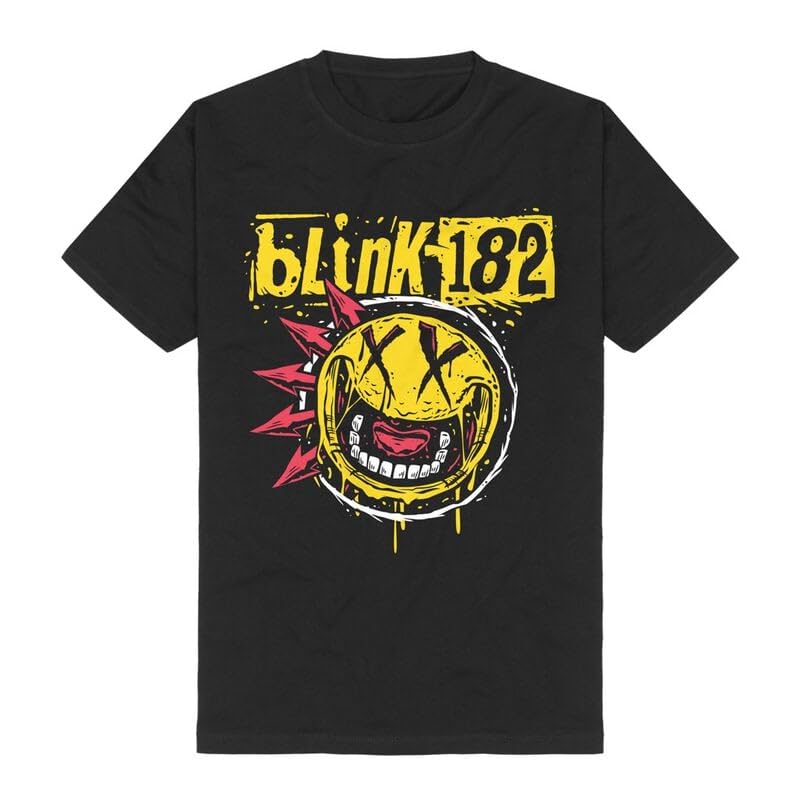 T-shirt Blink-182 homme noir coupe standard pour éviter l'inconfort en été