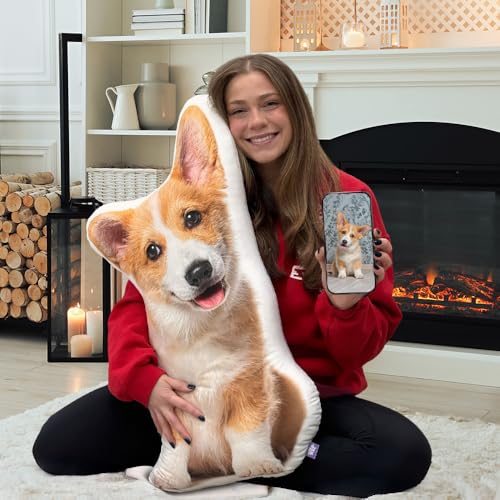 All About Vibe Custom Pillow, Personalized Dog Throw Pillow, Personalized Dog Shaped Pillow, Customized Dog Pillow Gift for Birthday, Wedding,Decoration - 10