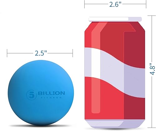 Miniatura 7 de Pelotas de lacrosse de masaje para liberación miofascial, bola de masaje de maní, pelota de movilidad para terapia física, herramienta de masaje de