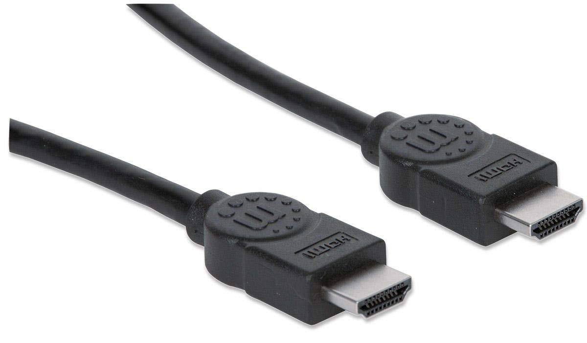 Manhattan 308434 High Speed kabel HDMI wtyczka na wtyczkę ekranowana 15 m czarny