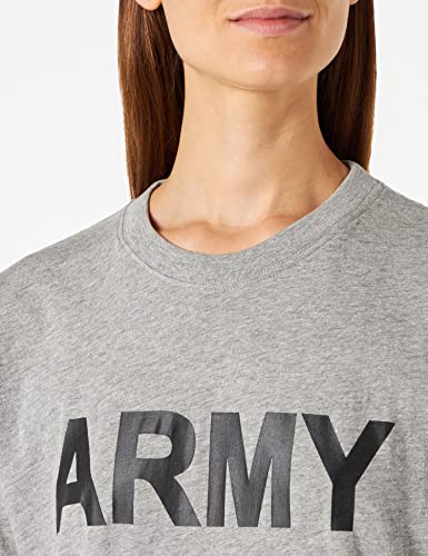 T-Shirt M Printing Grey Army