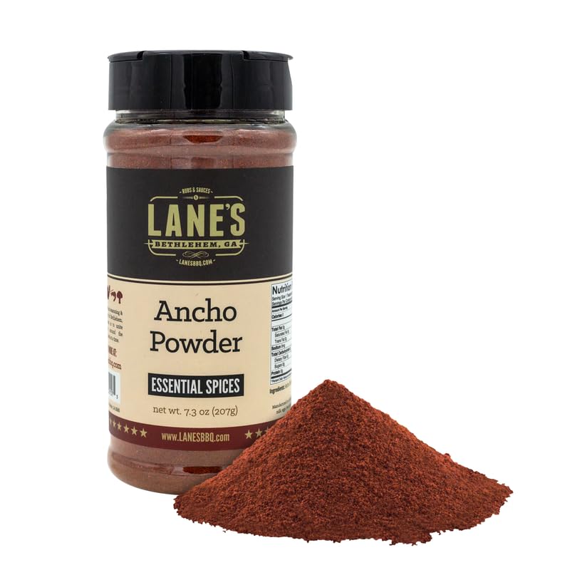 Lane's Ancho Chile Powder Spice, All-Natural Ancho Chili Powder Seasoning