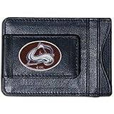 Siskiyou NHL Herren Colorado Lawinenleder und Kartenhalter, Einheitsgröße, Schwarz