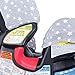 JYOKO Kids Cover Liner | Compatible with Graco 4Ever DLX 4-in-1 Car Seat | Soft, Breathable & Improved Design | Protects & Extends Seat Life | Easy to Install & Washable (White Star)