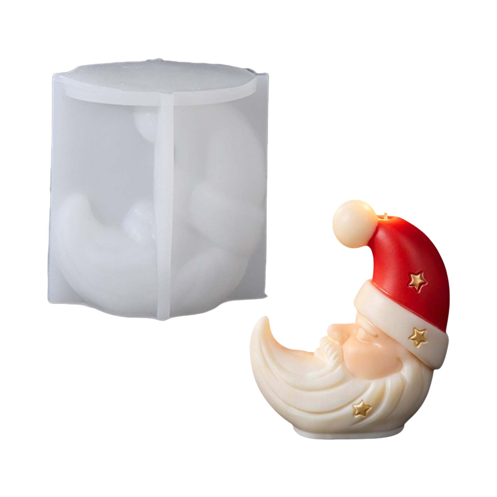 Pangboer Multicolor Silicone Hobby Mold Christmas Wax Form, Scented Shaping Piece, Festive Face Hat Styling For Seasonal Decor Plans Christmas Mold Silicone Wax Form Scented Decor
