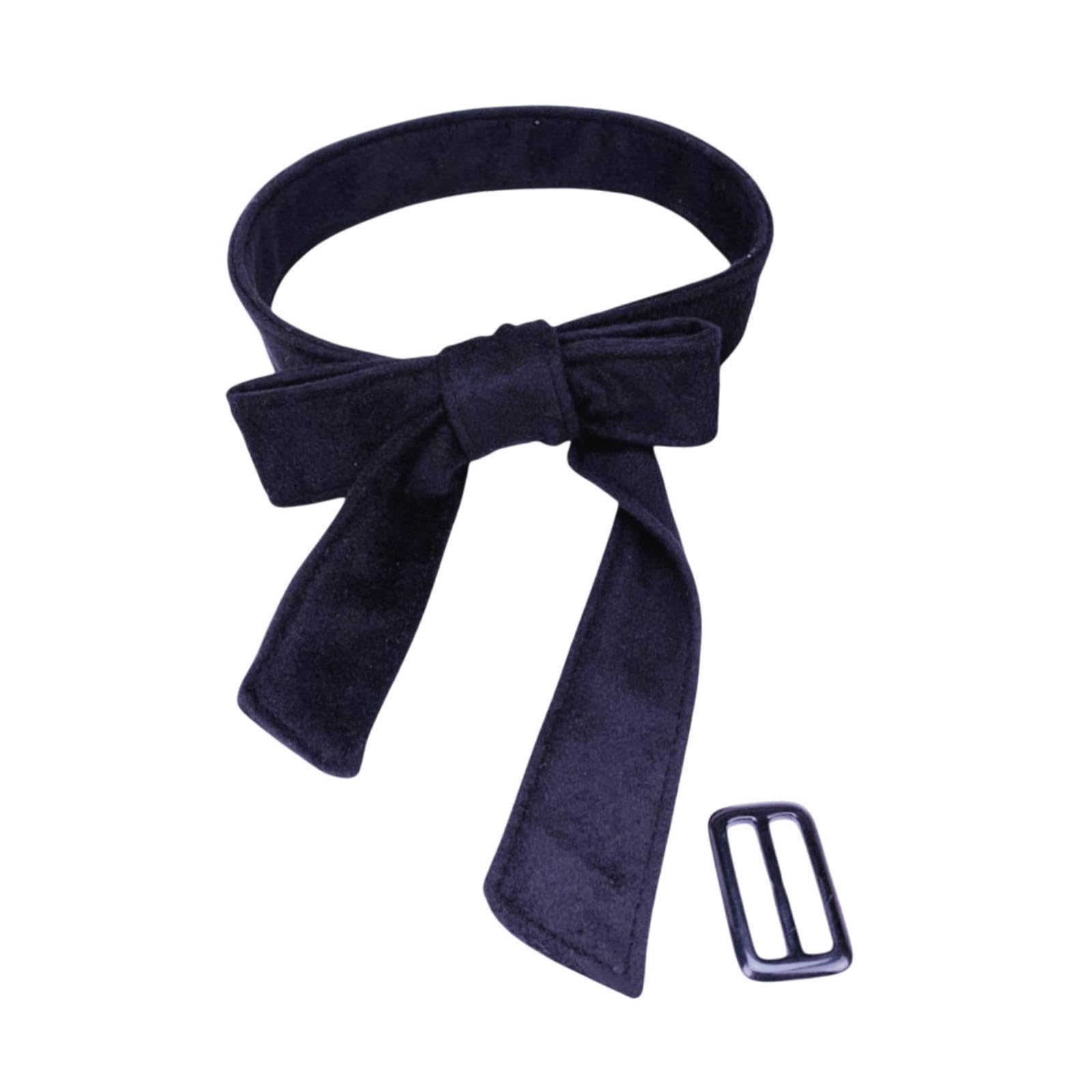 Women Woolen Overcoat Waist Belt Replacement Belt For Street Shopping Travel Dark Navy | Womens Accessories | Belts-image-3