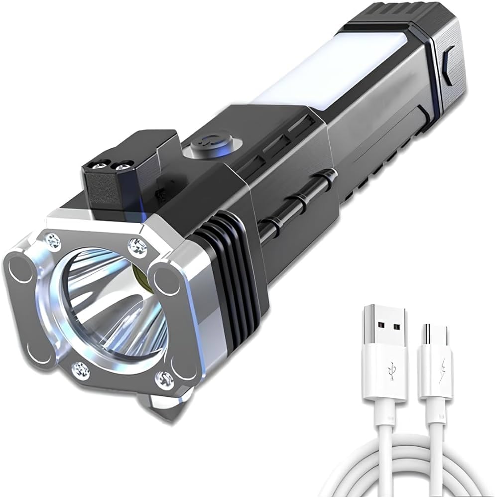 See full amazon price history chart for Sai Mart LED 3W Torch Light Rechargeable Torch Flashlight,Long Distance Beam Range Car Rescue Torch with Hammer Window Glass and Seat Belt Cutter Built in Mobile USB Fast Charger Power Bank Sai Mart LED 3W Torch Light Rechargeable Torch Flashlight,Long Distance Beam Range Car Rescue Torch with Hammer Window Glass and Seat Belt Cutter Built in Mobile USB Fast Charger Power Bank (B0CCJ1TWFX) Amazon Price History, Amazon Price Tracker