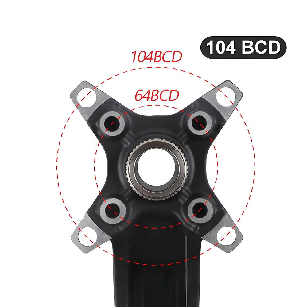 Guarnitura per Mountain Bike, pedivella/pedivella e Movimento Centrale/pedivella con Movimento Centrale e Corona dentata