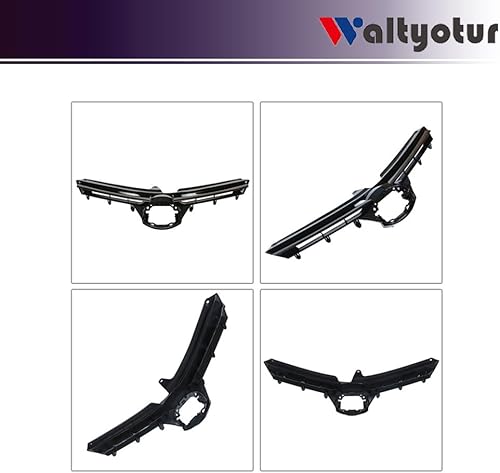 Miniatura 7 de Parachoques delantero parrilla negro brillante reemplazo para Corolla LE 2017 2018 2019 53111-02B00 5311102B00