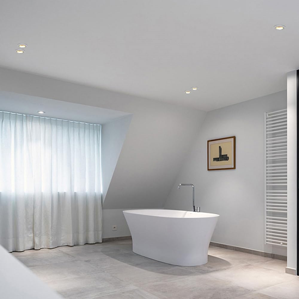 Faretti da incasso, faretti da soffitto, faretti a LED da soffitto, faretti da soffitto a filo for bagno, faretti direzionali rotondi, lampade d'accento, faretti da soffitto for balcone e corridoio(40