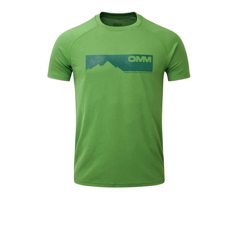 Omm Original Mountain Marathon Men's Green Omm Bearing Tee S/S Mountain M