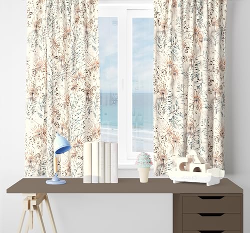 Image of Ultimate Trends Polyester Room Darkening Curtains for Doors and Window, Eyelets Curtain Block Up to 65% to 70% Sunlights, 9 FEET Packof 2,Alabaster Cream