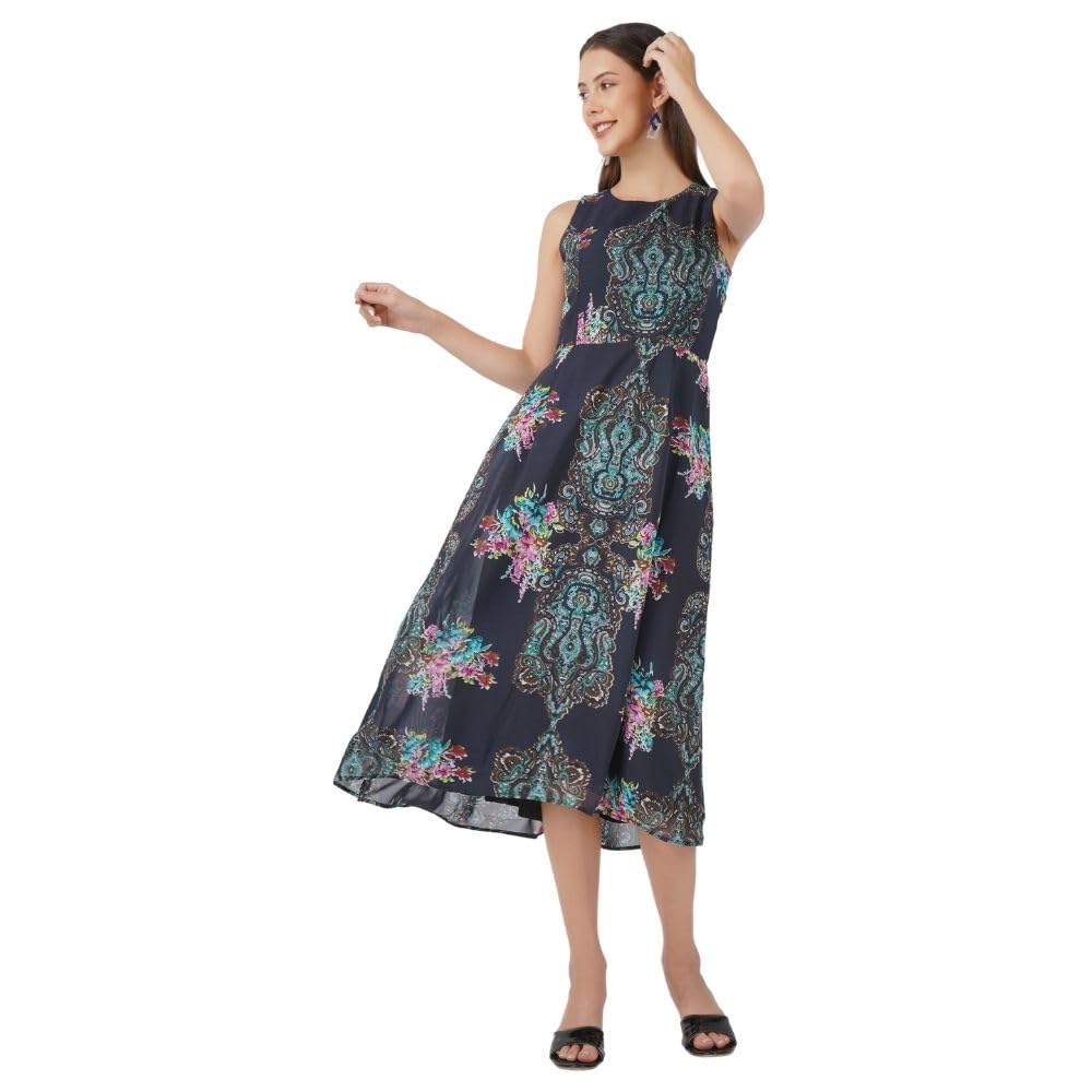 beatnik Casual Wear Fit n Flare Dress-picture-55