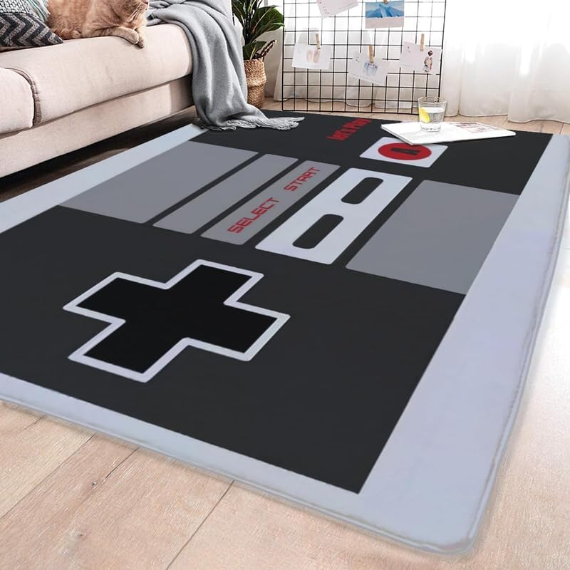 Miniatura 2 de Crystal Comfort - Alfombra antideslizante para sala de juegos, impresión 3D de jugadores, decoración del hogar, tapete antideslizante para el suelo,