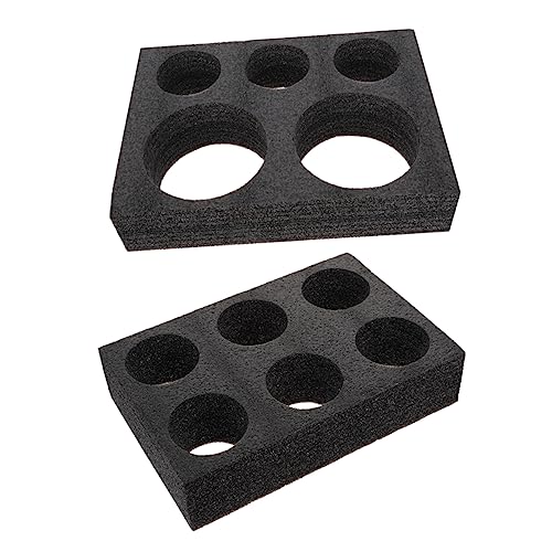 STOBAZA 2pcs Cup Holder Drink Carrier Tray Pearl Beverage Packing Box for Coffee Take Out Drinks Design Reusable Practical for Cafes Restaurants and Events