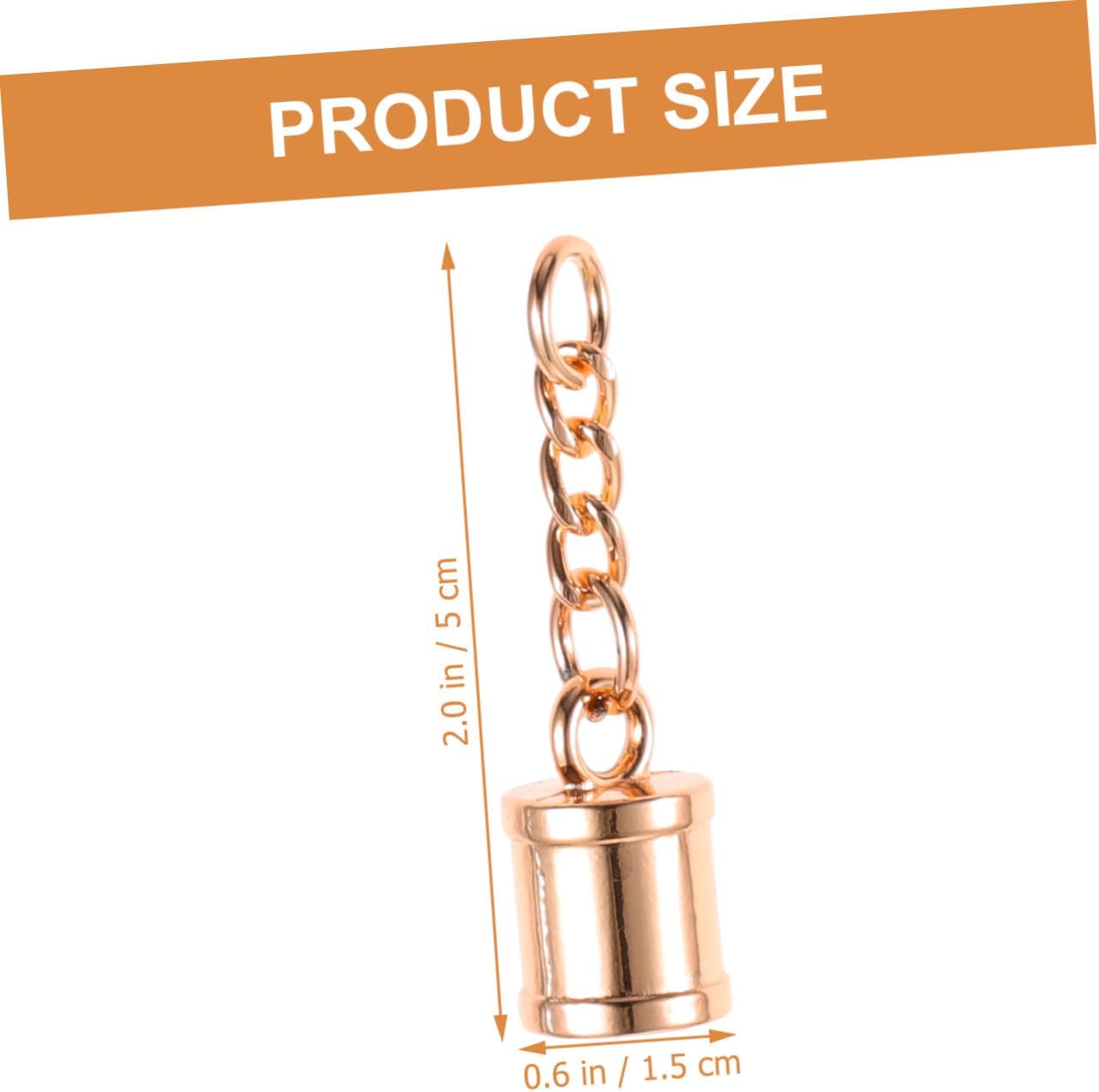60pcs Metal Tassel End Caps Screws Jewelry Making Supplies for Necklaces Bracelets and DIY Crafts Lightweight and Easy to Use Light Gold