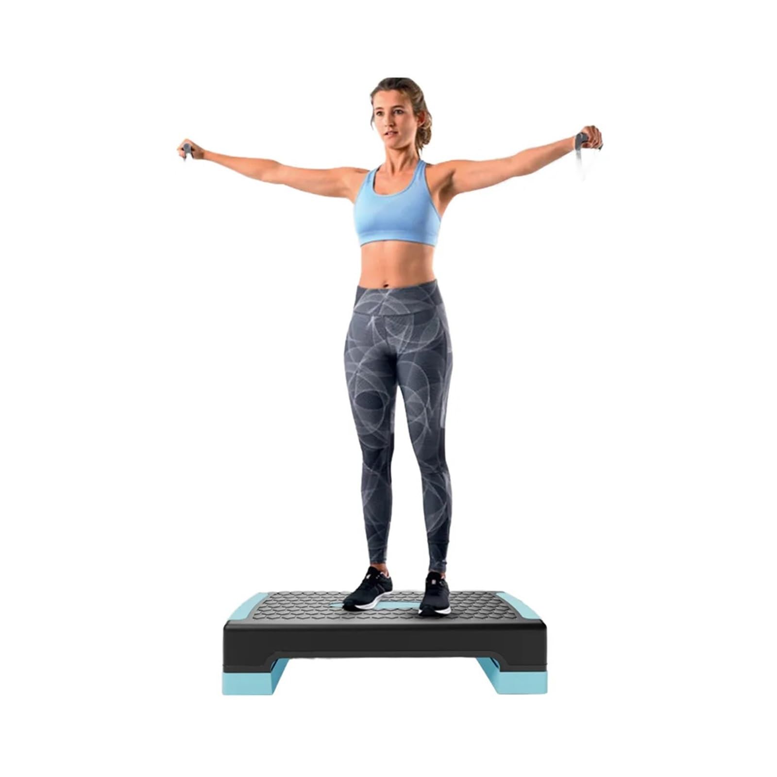 Aerobic Exercise Step Platform Pedal de salto deportivo aeróbico ajustable for Yoga en casa y enseñanza privada ritmo paso a for plataformas ejercicio