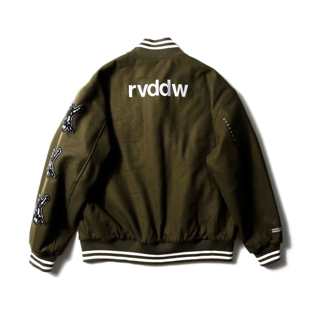 激レアXL！reversalスタジャン　カーキ　リバーサル　RIZIN UFC Amazon.co.jp: REVERSAL リバーサル メルトン 中綿スタジャン オリーブ