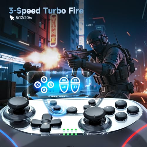 Image of AceGamer 2 Pack Stinto Pro Wireless Controller for Nintendo Switch 2 /Switch /Lite /OLED /PC /Steam, Hall Effect Joysticks & Triggers, RGB Grip, Dual Vibration /Wake-Up /Turbo /Macros /4-Way D-Pad