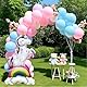 XXL Einhorn Luftballon, Stehendes Einhorn Folienballon, Einhorn Ballon Dekoration, Ballon Deko Kindergeburtstag, Einhorn Deko für Mädchen