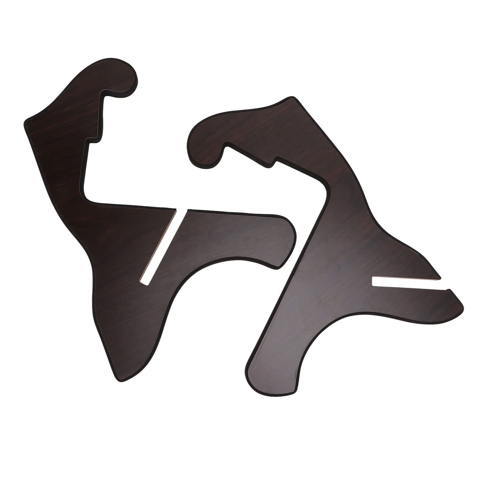 Supporto per chitarra, staffa per chitarre in legno con superficie liscia e durevole in stile X Frame per supporto per strumenti a corda(Nero)