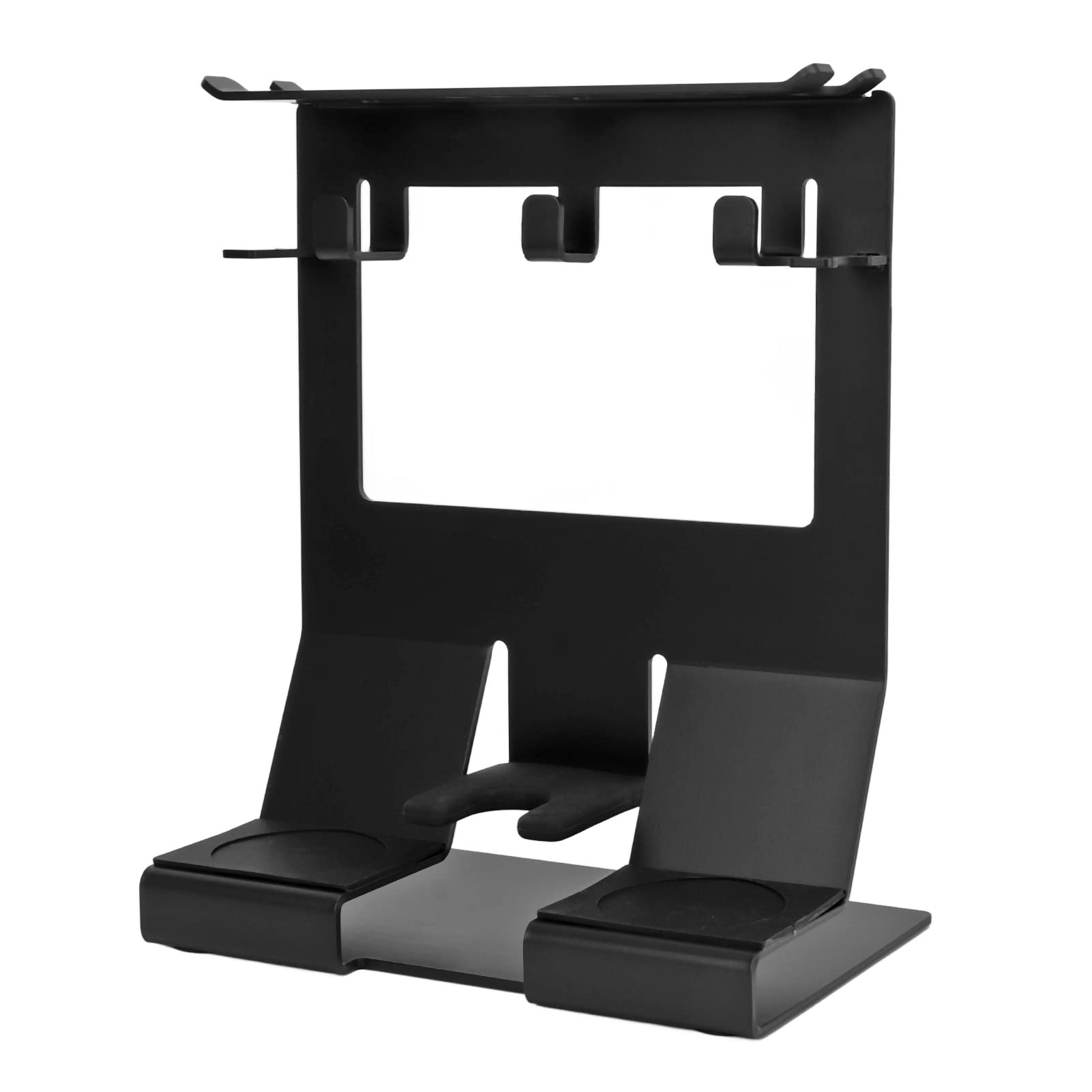 Aufbewahrungsregal für Kaffeeutensilien für Effiziente Organisation Im Heim-Café-Büro, Langlebiges Schwarzes Eisen, Größe 9,1 X 5,8 X 11,5 Zoll (für 51 54 mm Kaffeegriffe)
