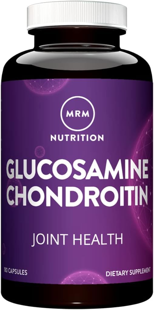 Glucosamine 1500mg & Chondroitin Sulfate 1200mg | Triple Strength Joint Support Supplement | Mobility & Cartilage Health | Gluten-Free Capsules for Adults | 180 Count