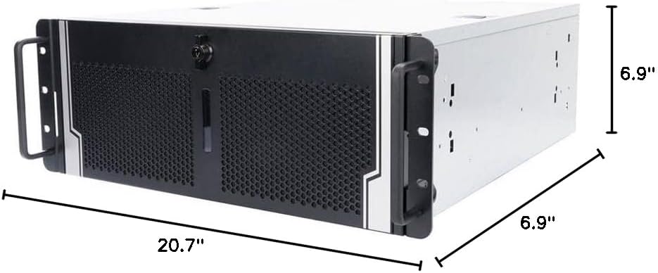 in-Win R400-01N.8P Open-Bay 4U Server Chassis, 80 * 25 fanx2