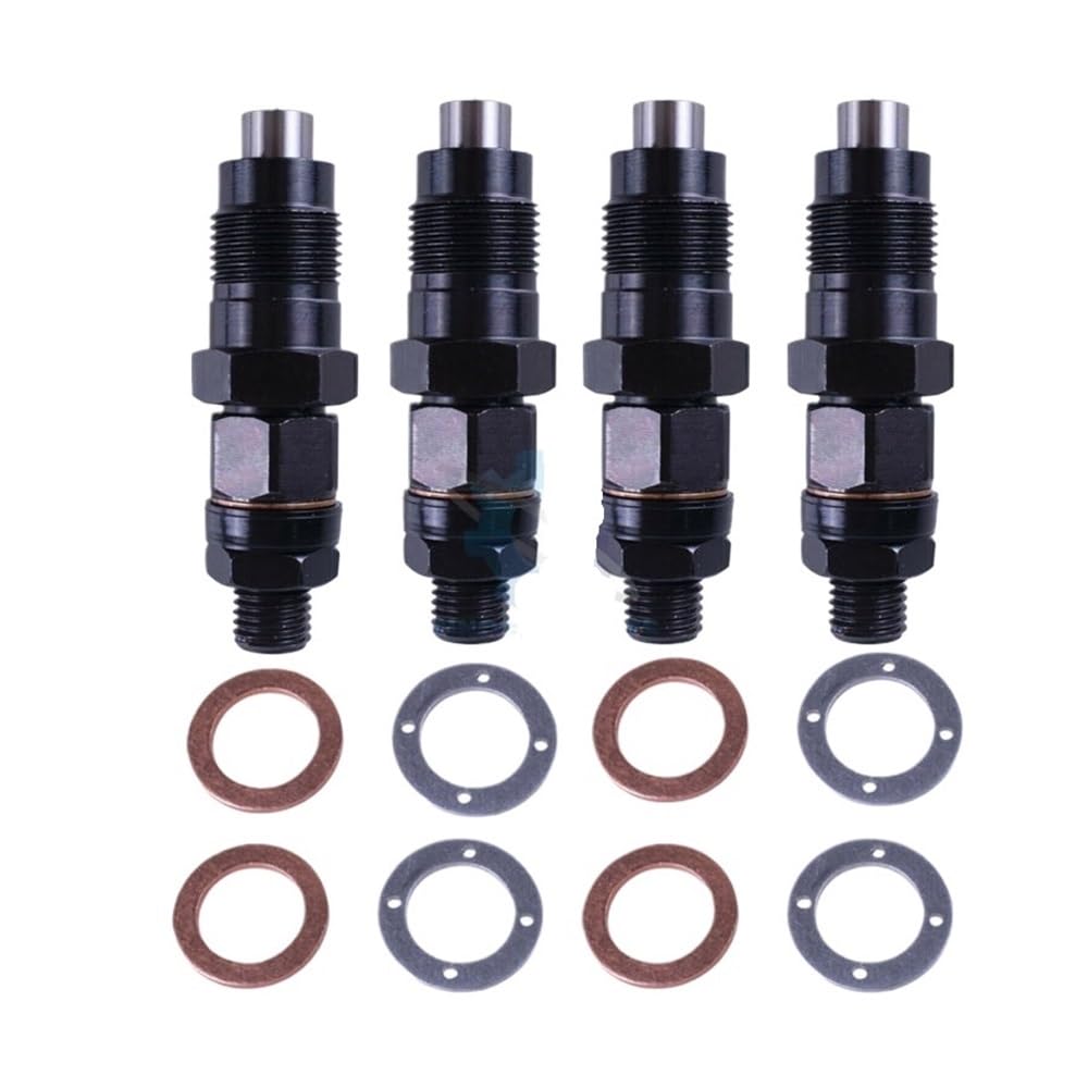 Hsugftmz One Color Me201844 9430610435 4Pcs Diesel Fuel Injectors Nozzles 8 Ring Replace Kit For 4M40 4M40t 2.8L