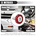 Motoforti Universal Finishing Countersunk Fender Bumper Washers, Gasket Screw Engine Bay Fastener Kit for Car Motorcycle Mechanical RC Parts, M6, Durable, Aluminum Alloy, Red, 1 Set