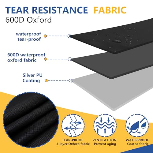 Funda para cama plegable de 31 pulgadas impermeable protector negro de 80 cm 3