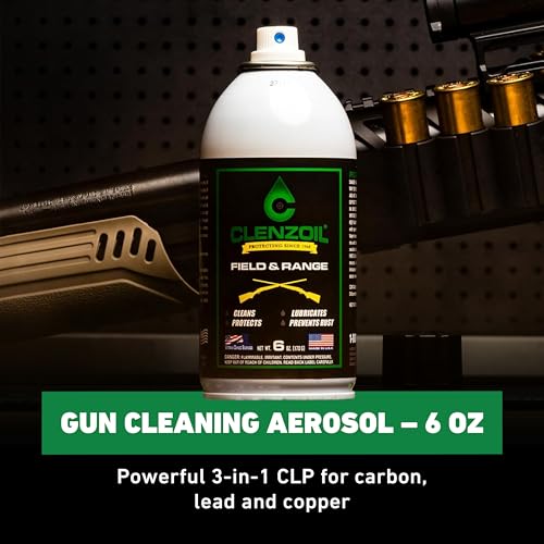 Image of CLENZOIL Field & Range Aerosol - CLP Gun Lubricant - Premium Firearm Maintenance - Rust Preventative - 6 oz Aerosol Spray